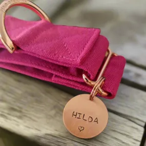 25mm Pet ID tag - Rose gold
