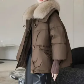 Dulcie™ | Elegant Plush-Collar Puffer Coat