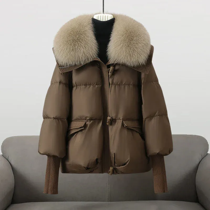 Dulcie™ | Elegant Plush-Collar Puffer Coat
