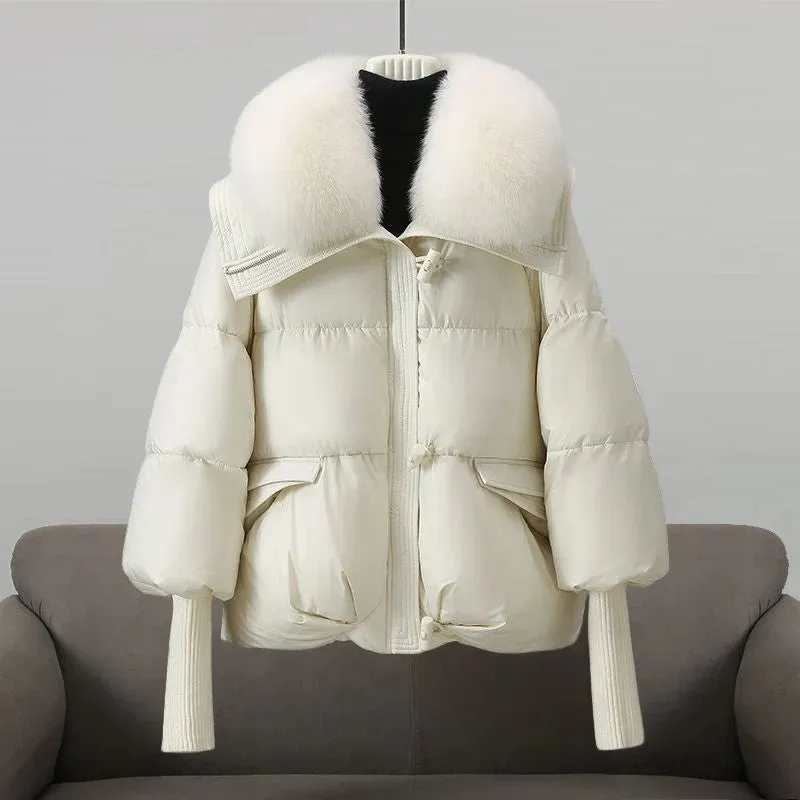 Dulcie™ | Elegant Plush-Collar Puffer Coat