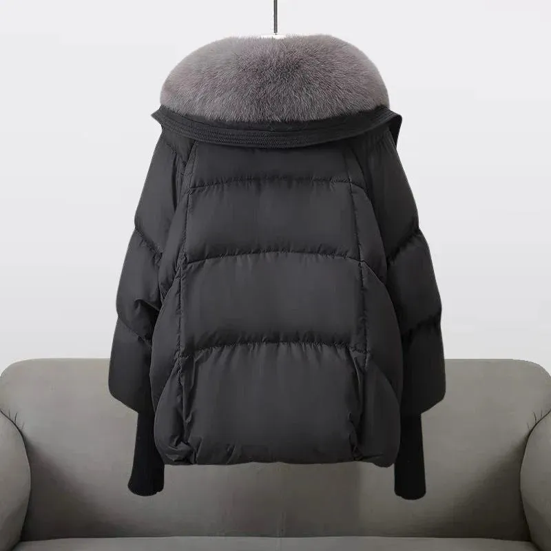 Dulcie™ | Elegant Plush-Collar Puffer Coat