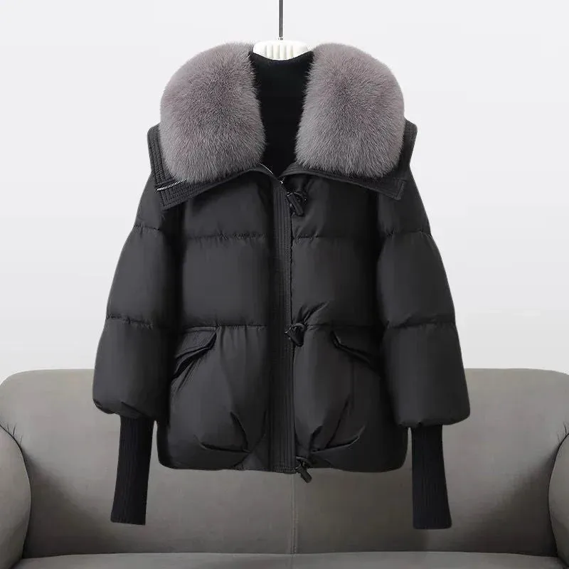 Dulcie™ | Elegant Plush-Collar Puffer Coat