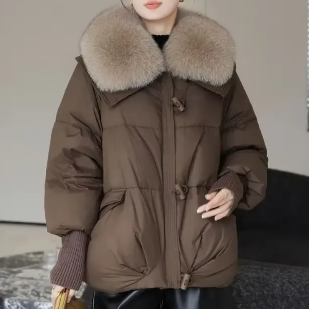 Dulcie™ | Elegant Plush-Collar Puffer Coat