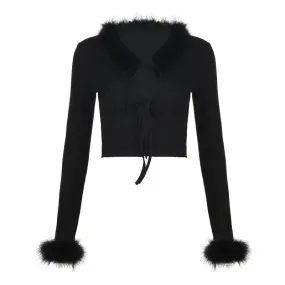 Maia Plush Top 🖤