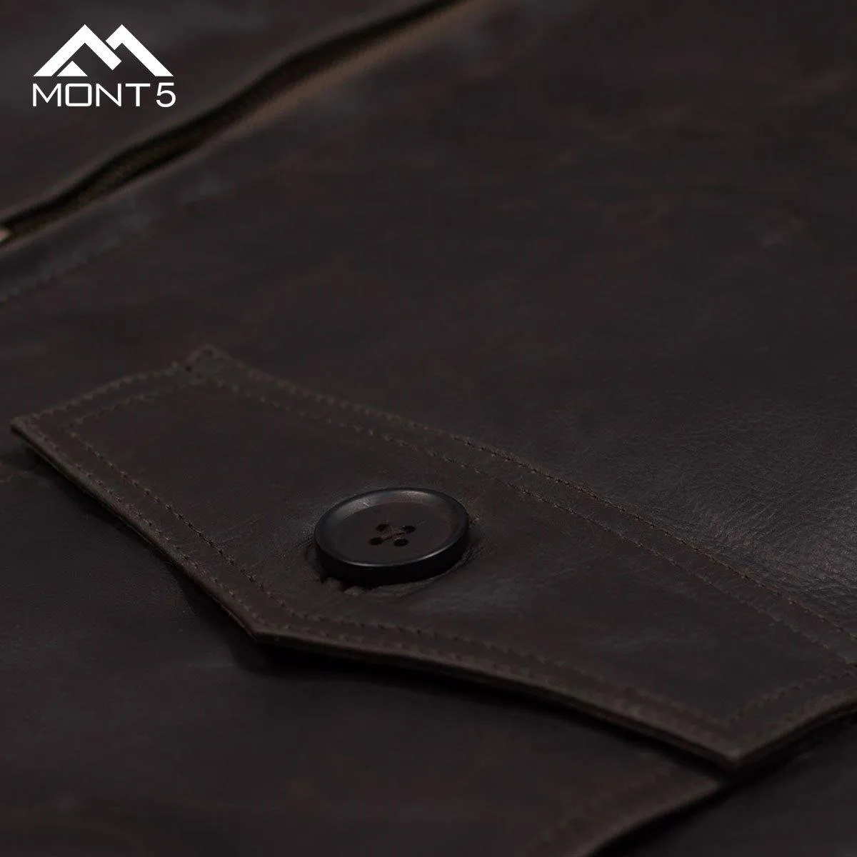 MONT5 - Men Nanga Parbat Brown A2 Flight Jacket