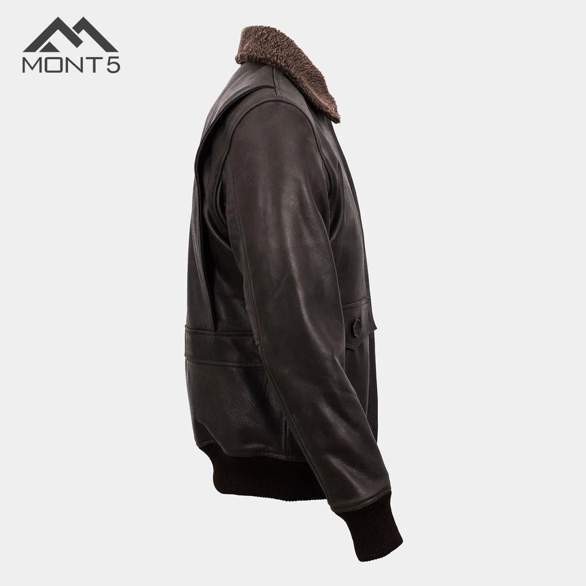 MONT5 - Men Nanga Parbat Brown A2 Flight Jacket