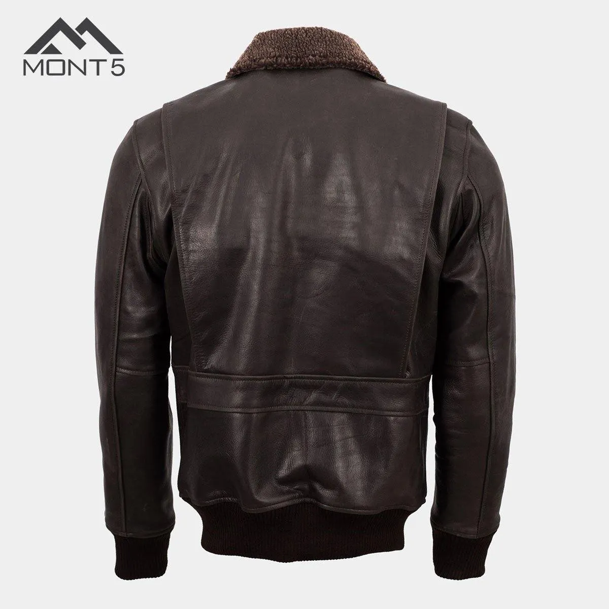 MONT5 - Men Nanga Parbat Brown A2 Flight Jacket