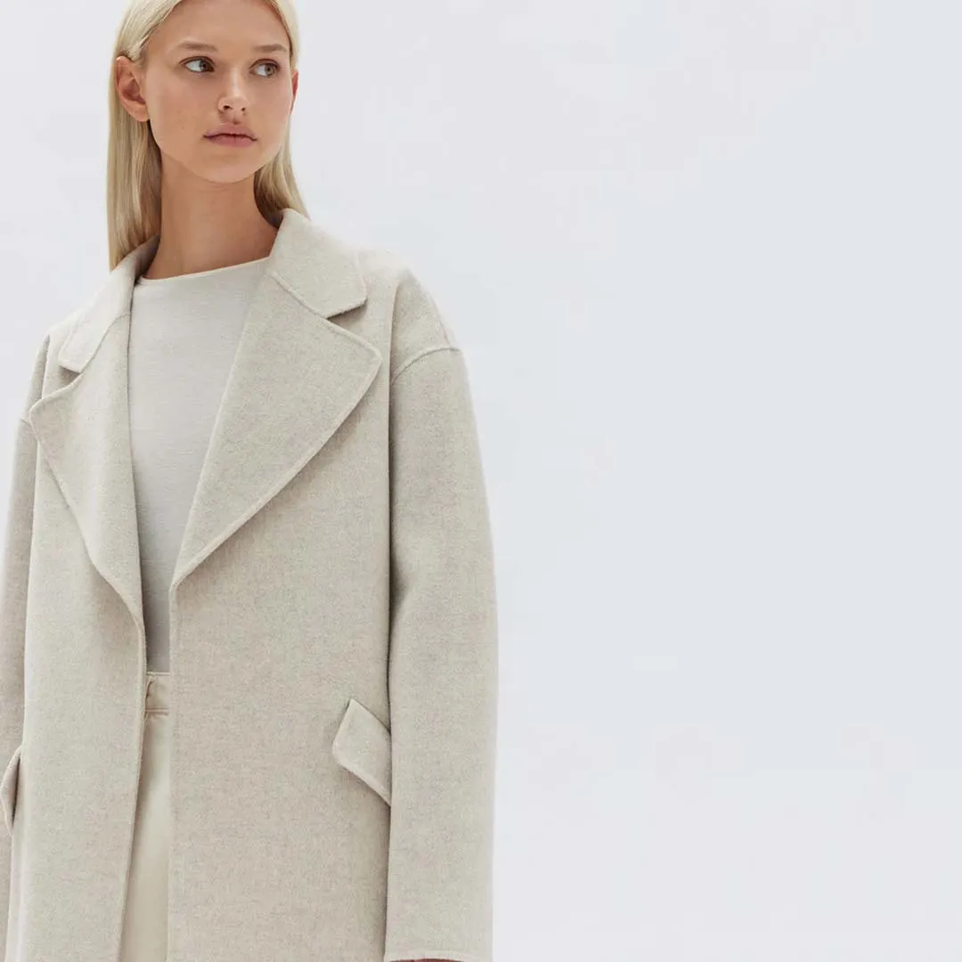 SADIE COAT | OAT MARLE